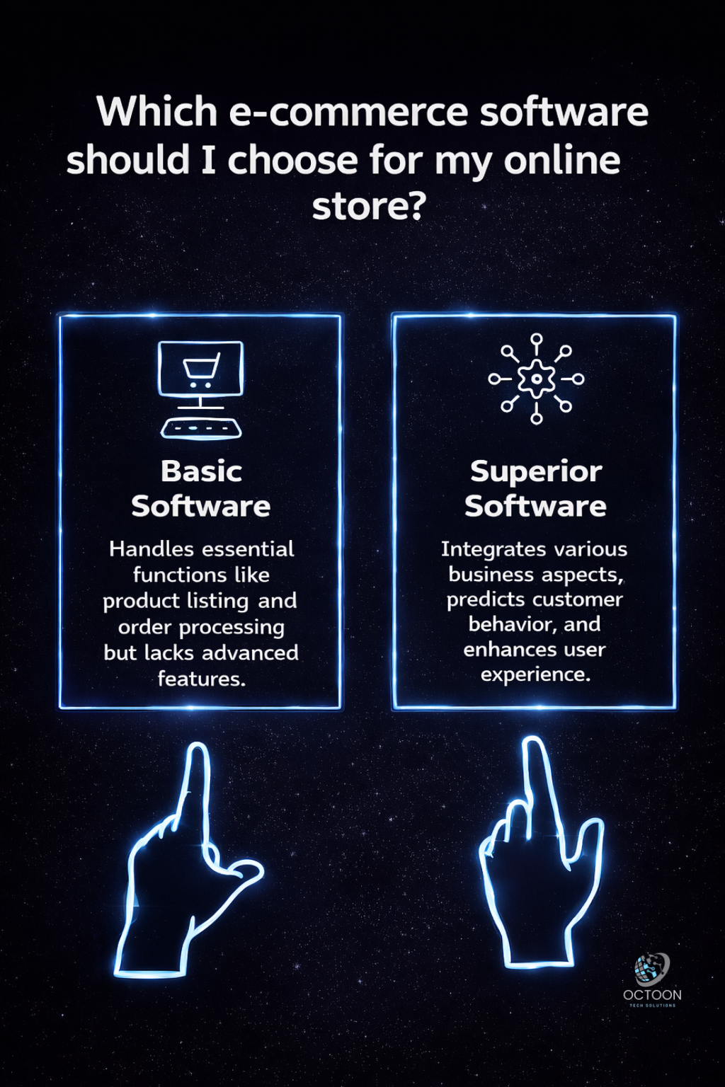 Which e-commerce software should I choose for my online store?